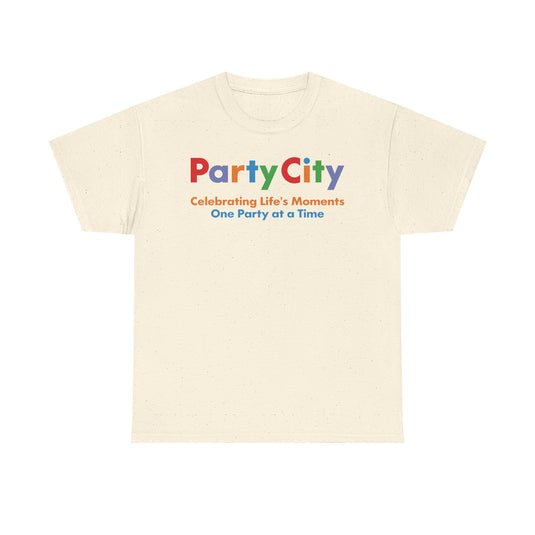 Party City Defunct Party Supply Store T-Shirt Celebrating Life's Moments Tee