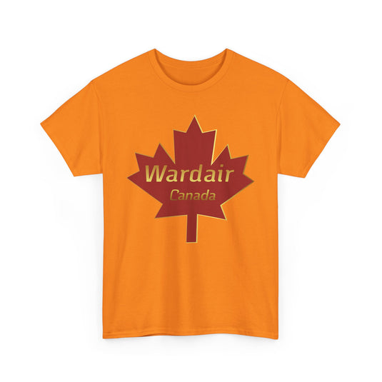 Wardair Canadian Maple Leaf Red Gold Charter Airline Vintage T-shirt