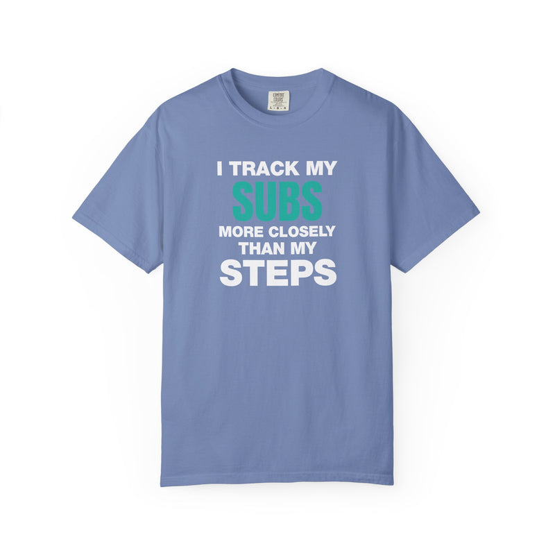 Load image into Gallery viewer, Track Credit Card Subs Steps Points Miles Travel Teal T-shirt
