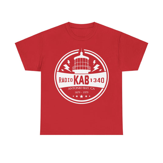 KAB Radio Station Antonio Bay 1340 Distressed Print T-shirt