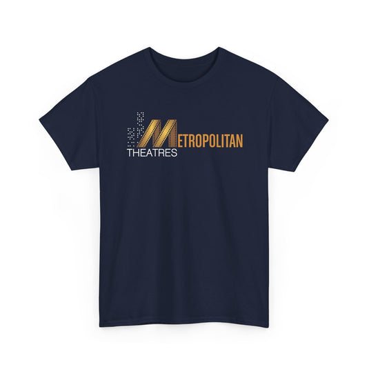 Metropolitan Theaters Film Strip Logo T-Shirt Movie Cinema Tee