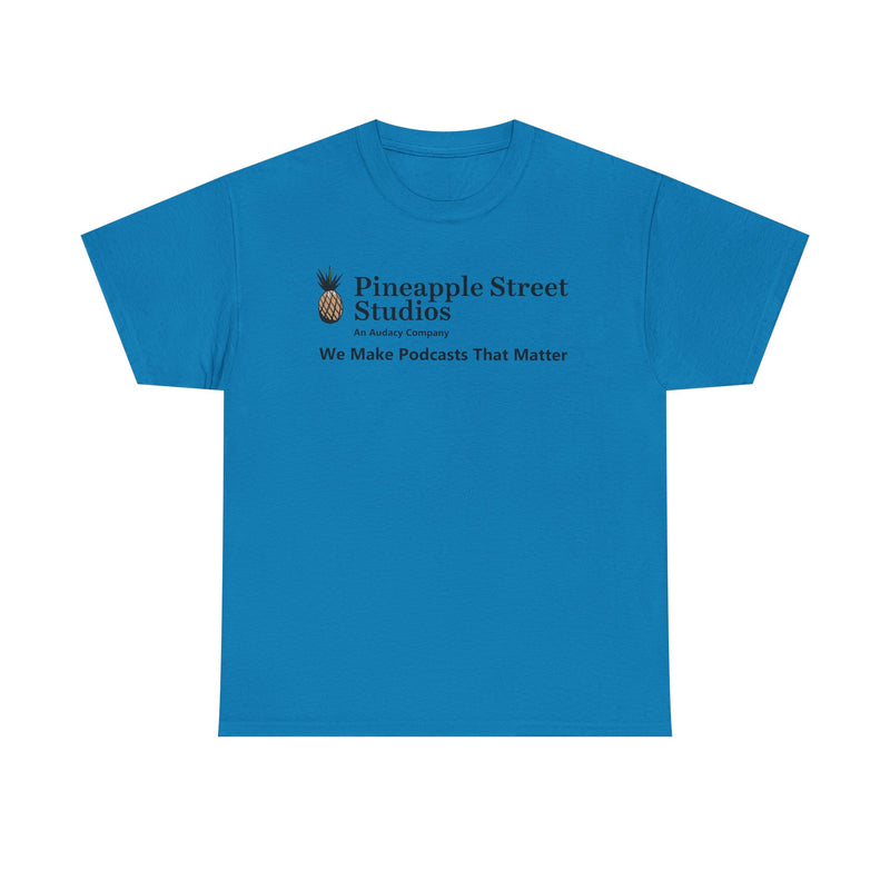 Load image into Gallery viewer, Pineapple Street Studios Podcast Company T-Shirt Audacy Logo Tee
