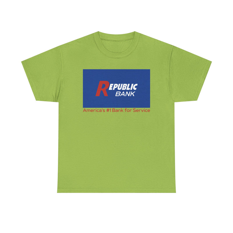 Load image into Gallery viewer, Republic Bank America&#39;s #1 Bank For Service T-Shirt Financial Logo

