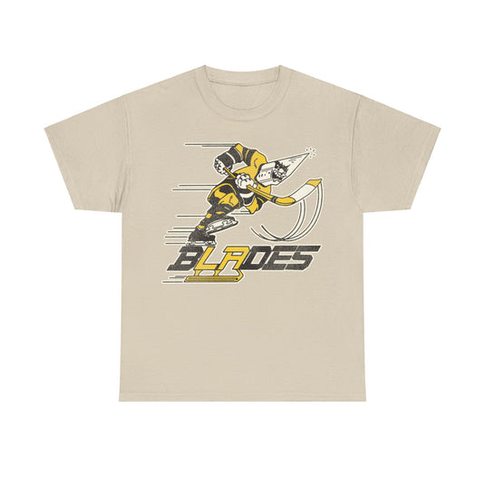 LA Blades Hockey Team Nostalgic Logo T-shirt