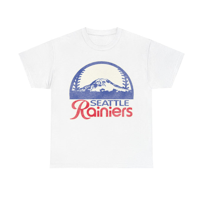 Seattle Rainiers Mountain Nostalgic Retro Baseball Team T-shirt