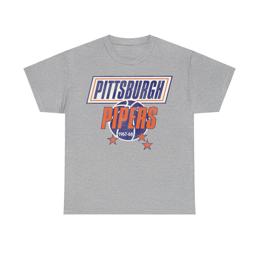 Pittsburgh Pipers Basketball  Nostalgic Retro T-shirt