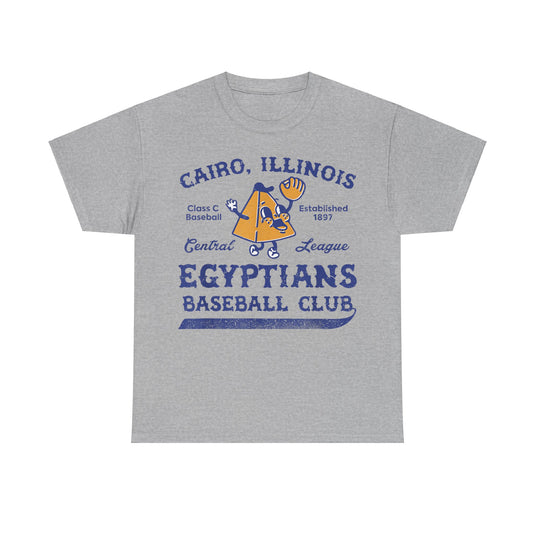 Cairo Egyptians Illinois Nostalgic Retro Baseball T-shirt