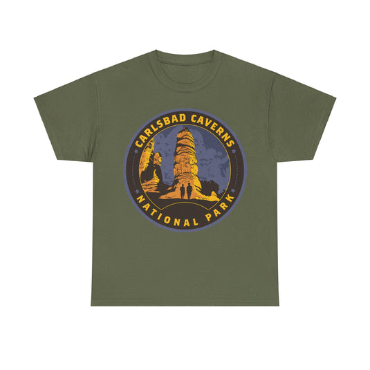 Carlsbad Caverns National Park New Mexico Round Logo T-shirt