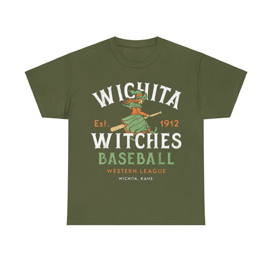 Wichita Witches Kansas Nostalgic Retro Baseball Team T-shirt