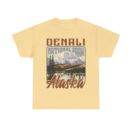 Denali National Park Alaska Poster Print T-shirt