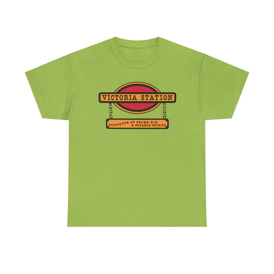 Victoria Station T-Shirt - Restaurant Industry Bankrupt Logo Tee