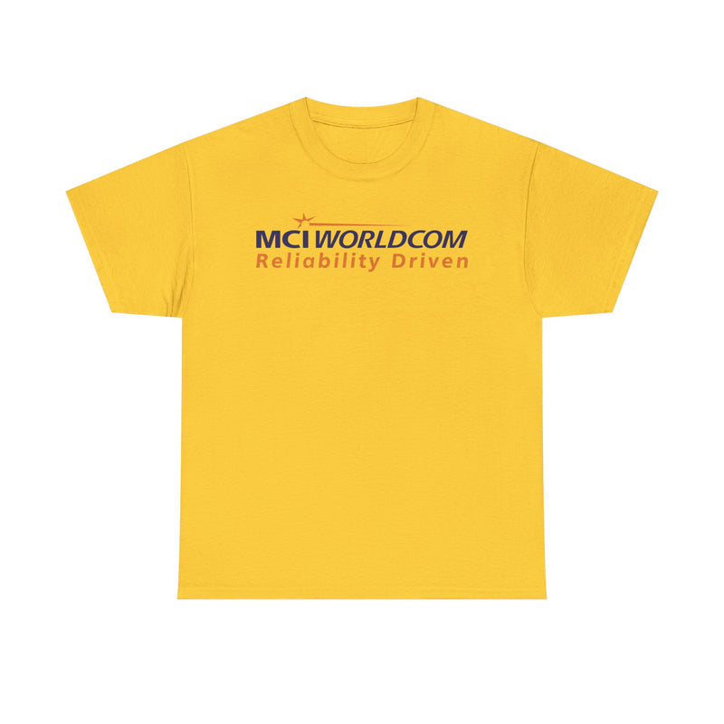 Load image into Gallery viewer, MCI WorldCom Reliability Driven Telecom Company Logo T-Shirt
