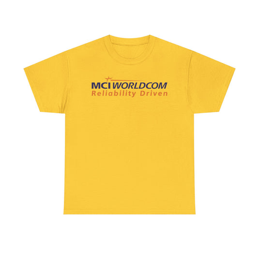 MCI WorldCom Reliability Driven Telecom Company Logo T-Shirt
