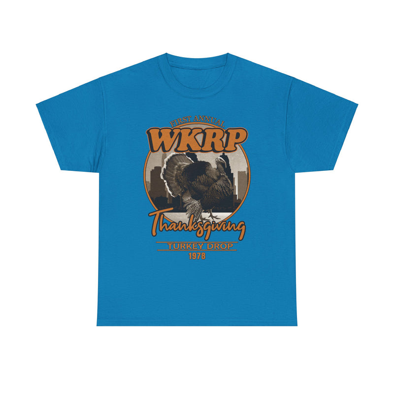 Load image into Gallery viewer, WKRP Radio Station Turkey Drop Cincinatti Ohio 1972 T-shirt
