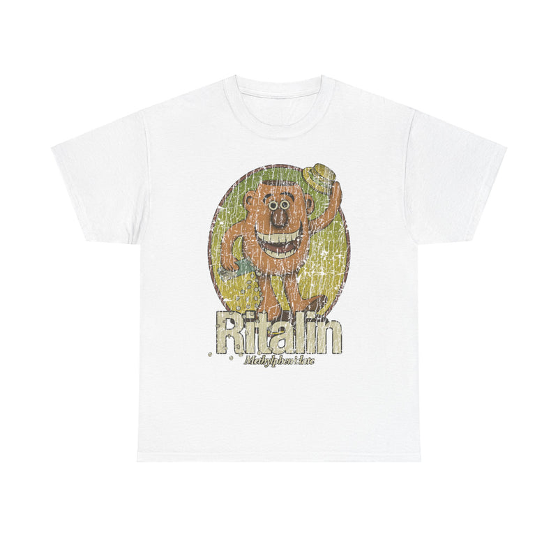 Load image into Gallery viewer, Ritalin Man 1975 Methylphenidate Advertising Logo T-shirt
