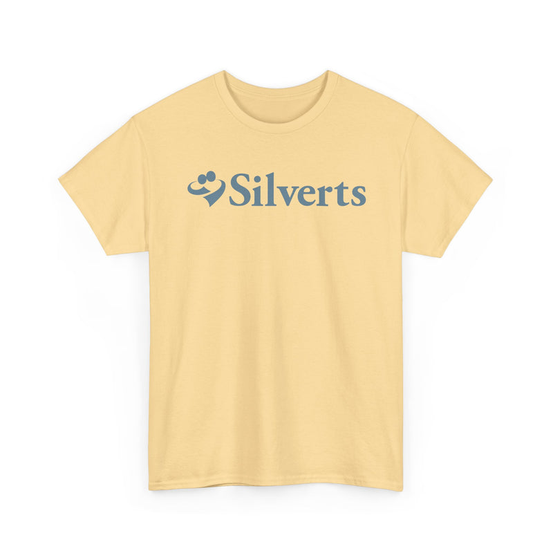 Load image into Gallery viewer, Silverts T-Shirt Blue Senior Care Adaptive Clothing Brand Logo Tee
