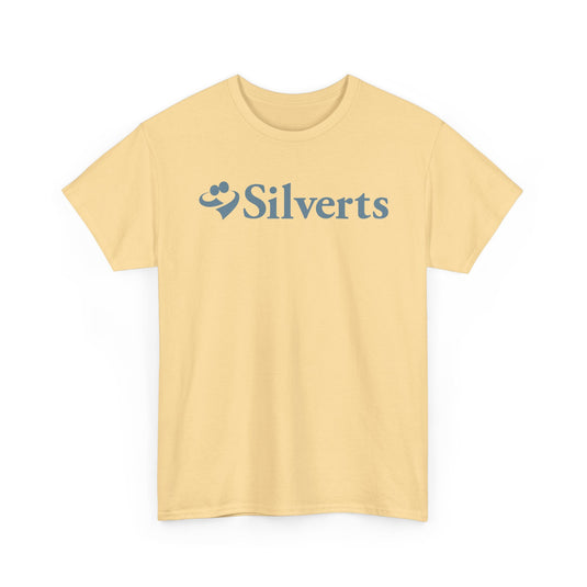 Silverts T-Shirt Blue Senior Care Adaptive Clothing Brand Logo Tee