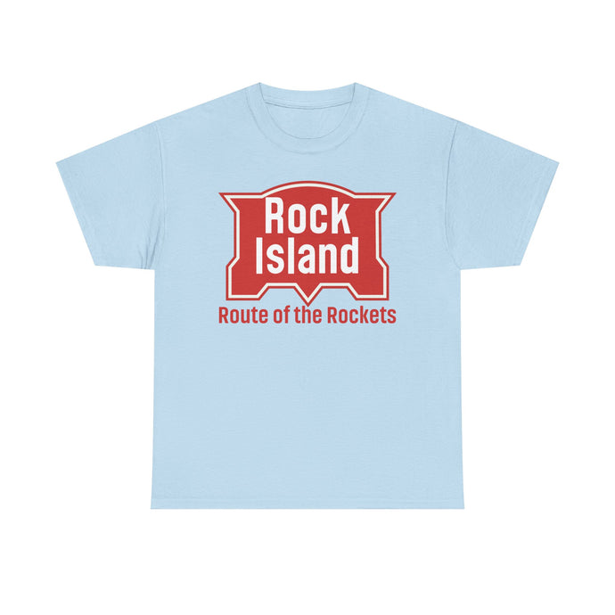 Rock Island Route of Rockets Vintage Railroad Logo T-Shirt