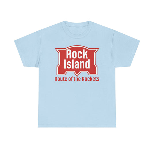 Rock Island Route of Rockets Vintage Railroad Logo T-Shirt