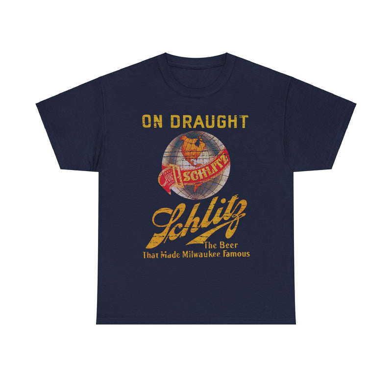 Load image into Gallery viewer, Schlitz Beer Milwaukee on Draught Wisconsin Brewery T-shirt
