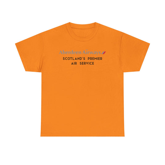 Aberdeen Airways Scotland's Premier Air Service Vintage Logo Aviation T-shirt