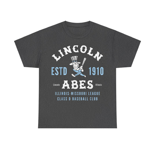 Lincoln Abes Est 1910 Illinois Baseball T-shirt