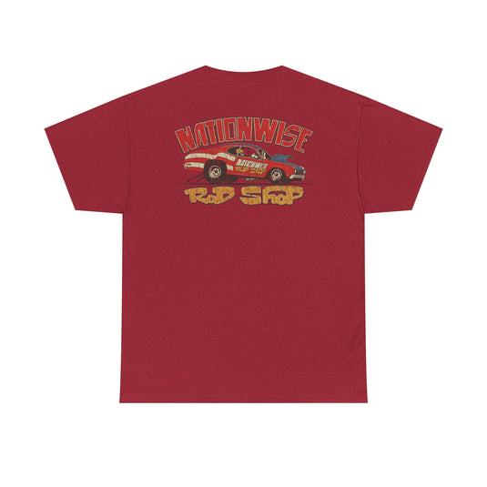 Nationwise Rod Shop 1974 Double Logo Ohio Auto Parts T-shirt