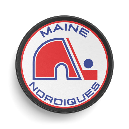 Maine Nordiques North American League 1973-1977 Hockey Puck