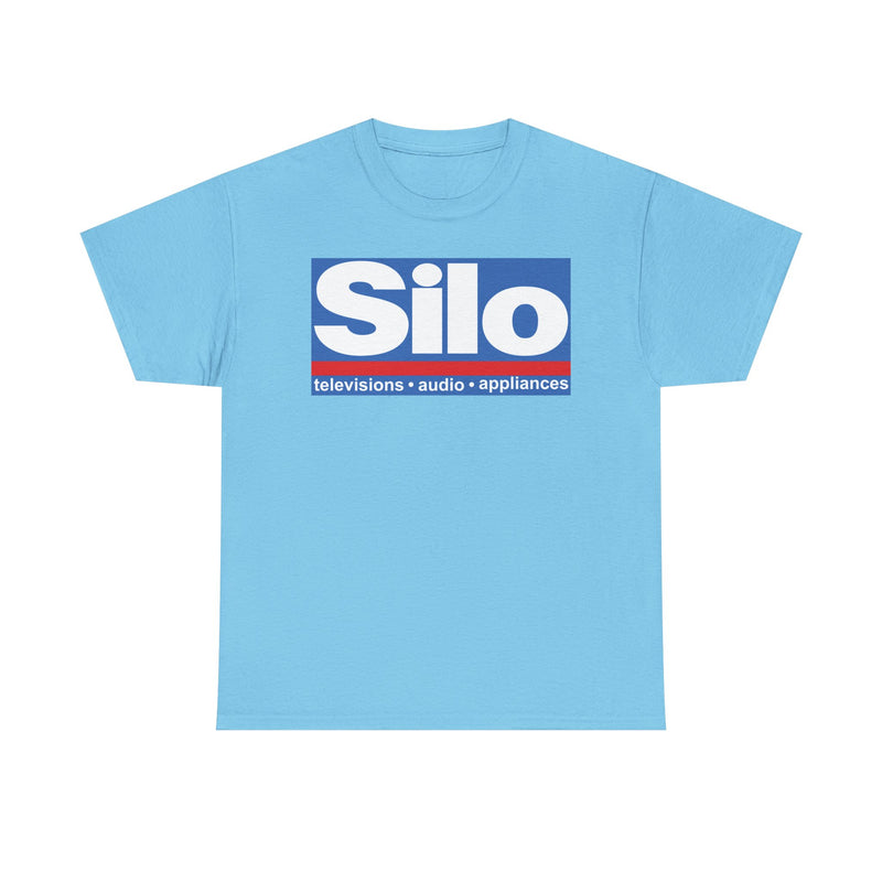 Load image into Gallery viewer, Silo Televisions Audio Appliances Blue Red Logo Electronics Store T-shirt
