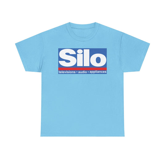 Silo Televisions Audio Appliances Blue Red Logo Electronics Store T-shirt