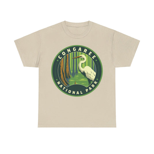 Congaree National Park South Carolina Round Logo T-shirt