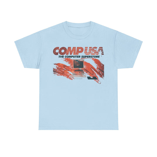 CompUSA Computer Electronics Superstore Nostalgic Tribute T-shirt