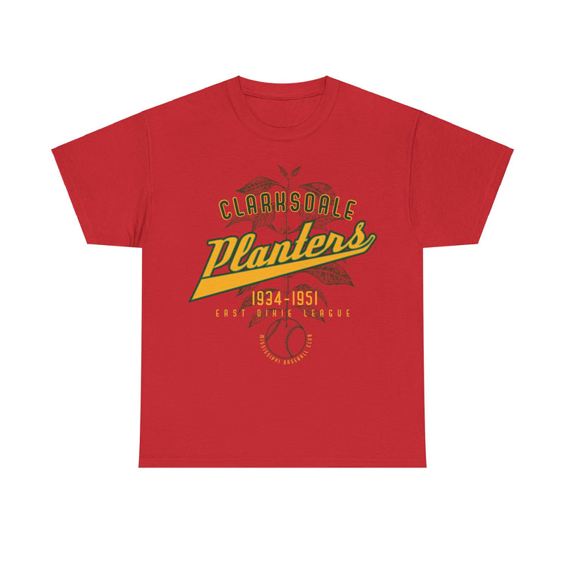 Load image into Gallery viewer, Clarksdale Planters Est 1934 Mississippi Baseball T-shirt
