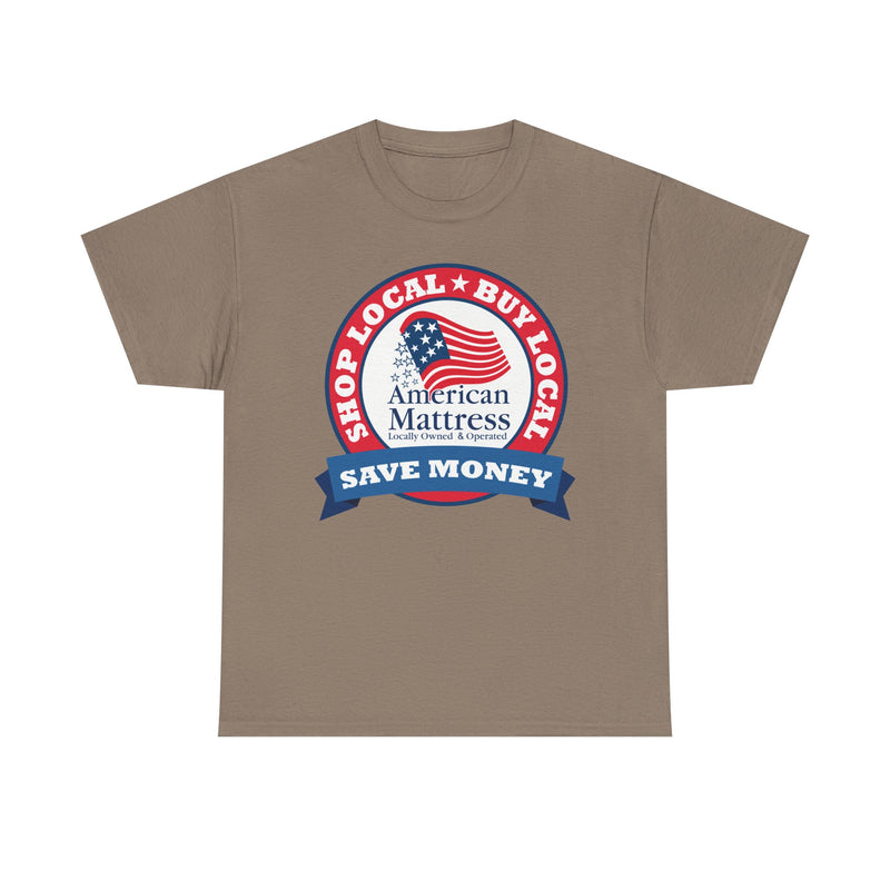 Load image into Gallery viewer, American Mattress Shop Local T-Shirt - Retail Industry Logo Tee
