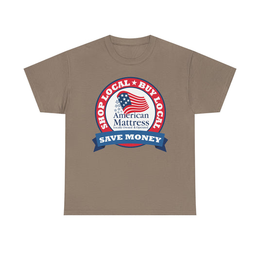 American Mattress Shop Local T-Shirt - Retail Industry Logo Tee