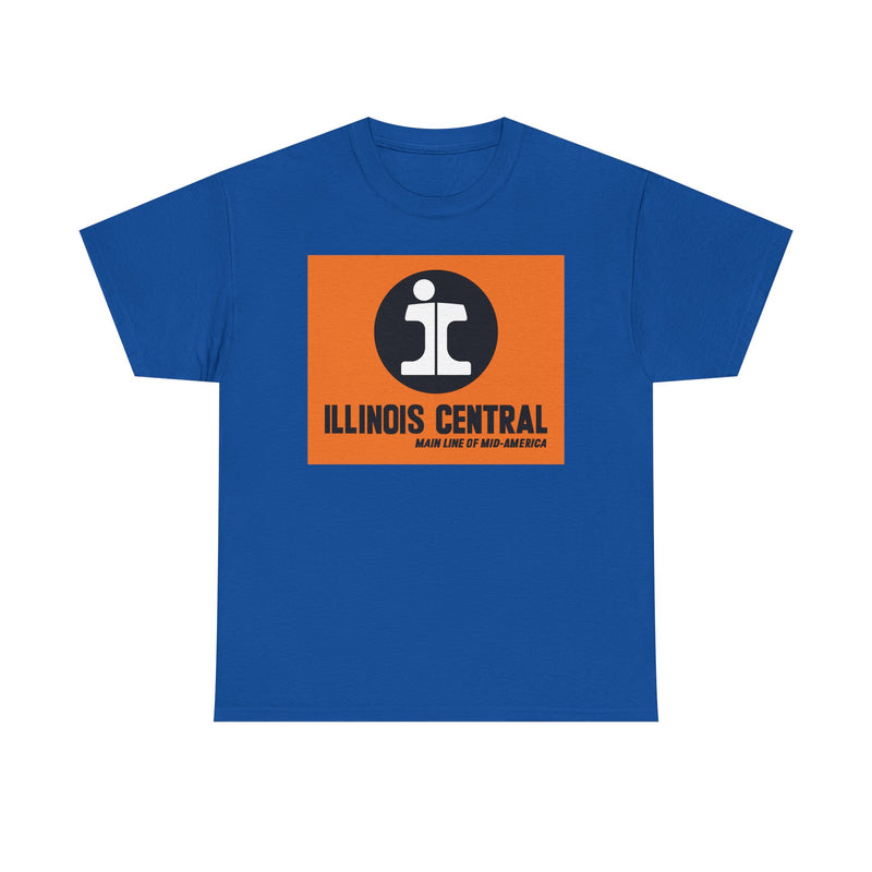Load image into Gallery viewer, Illinois Central Main Line Mid-America Railroad Logo Train T-Shirt
