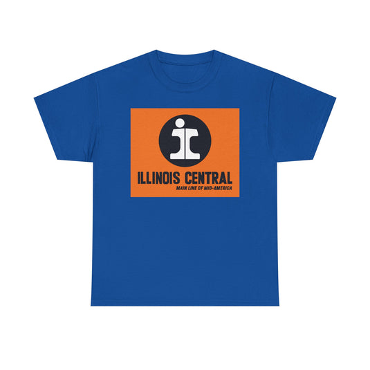 Illinois Central Main Line Mid-America Railroad Logo Train T-Shirt