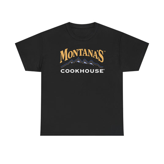 Montana's Cookhouse T-Shirt - Restaurant Industry Defunct Logo Tee