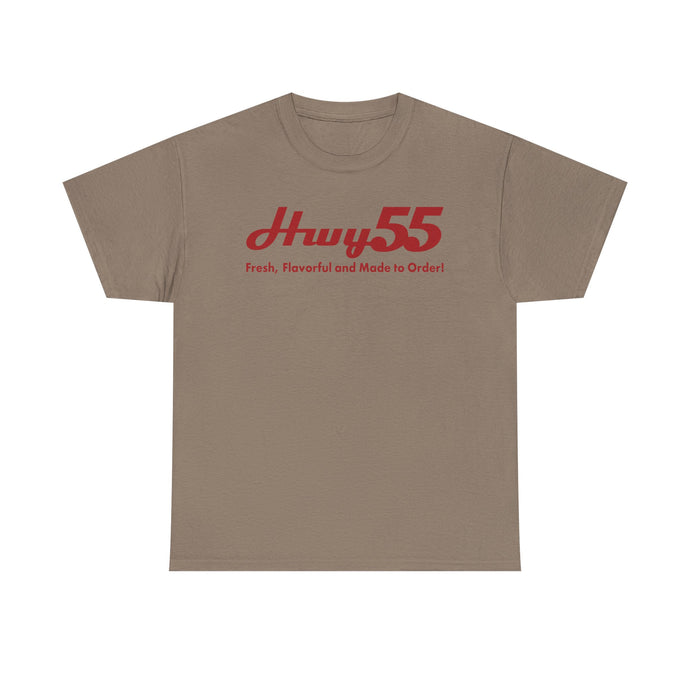 Hwy 55 T-Shirt Fresh Flavorful and Made to Order Defunct Restaurant Chain Tee