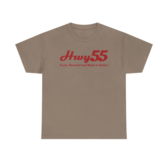 Hwy 55 T-Shirt Fresh Flavorful and Made to Order Defunct Restaurant Chain Tee