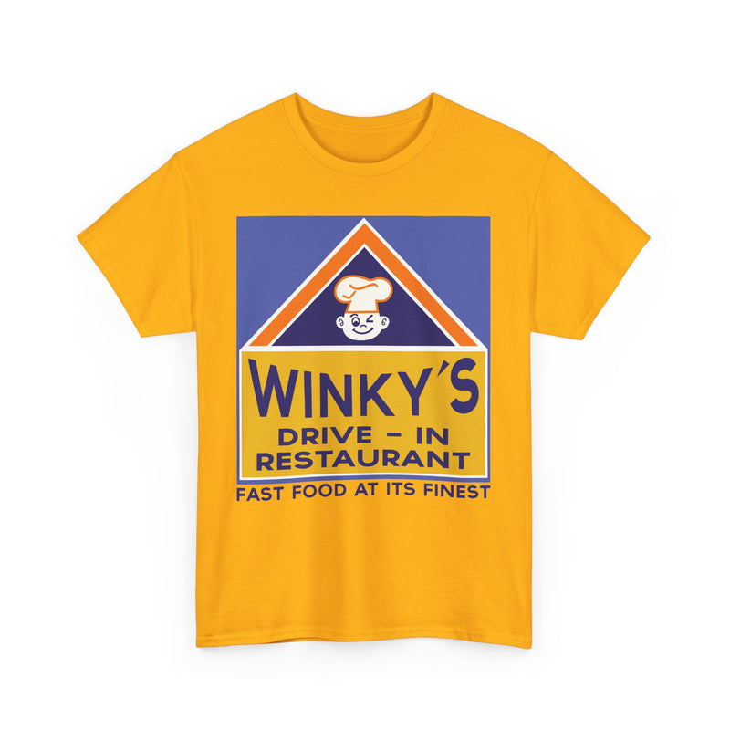 Load image into Gallery viewer, Winky&#39;s Drive-In Restaurant Fast Food Vintage Logo Chain T-Shirt
