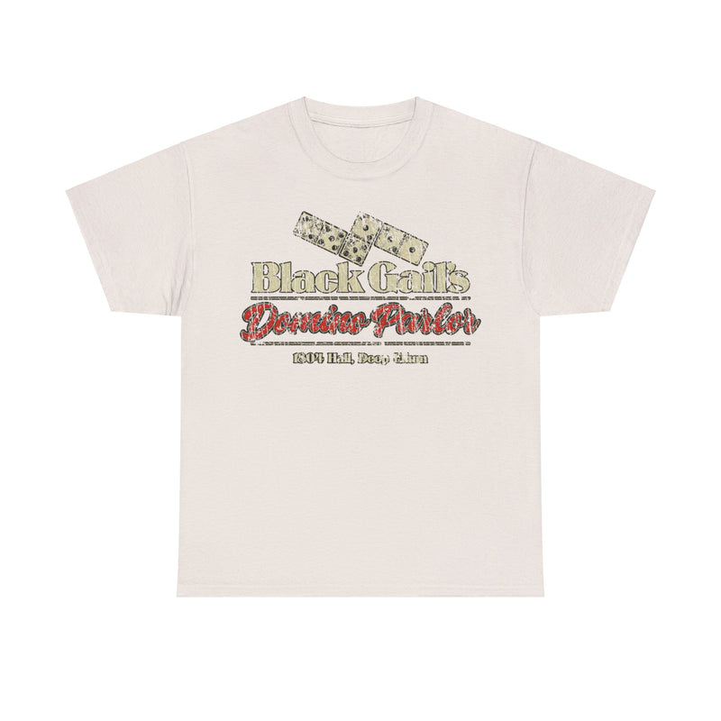 Load image into Gallery viewer, Black Gails Domino Parlor Deep Ellum Texas T-shirt
