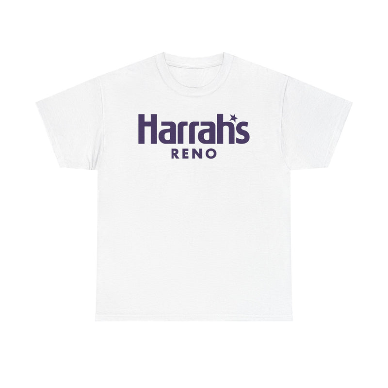 Load image into Gallery viewer, Harrah’s Reno Defunct Casino Logo Purple Graphic T-Shirt Nevada Gambling Resort Tee
