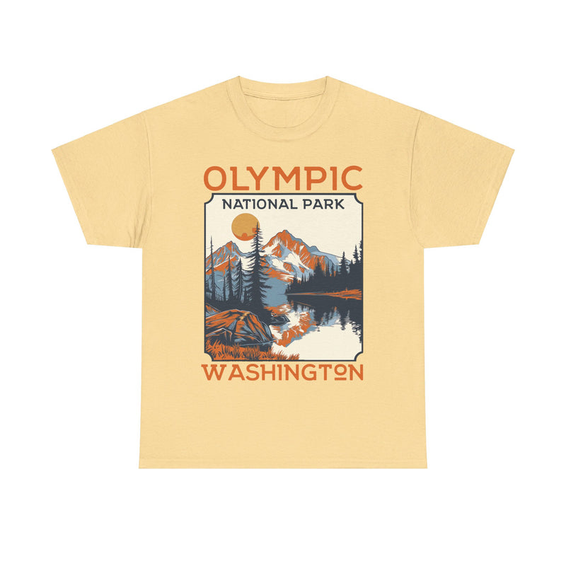 Load image into Gallery viewer, Olympic National Park Washington Poster Print T-shirt
