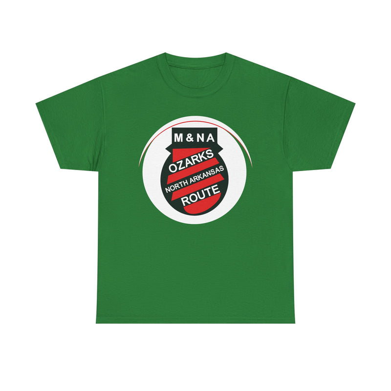 Load image into Gallery viewer, Missouri Arkansas Ozarks North Arkansas Route Railroad Logo T-Shirt
