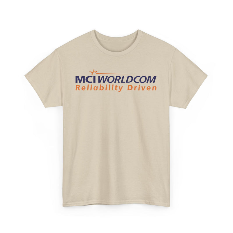 Load image into Gallery viewer, MCI WorldCom Reliability Driven Telecom Company Logo T-Shirt

