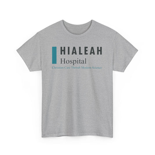 Hialeah Hospital Defunct Logo Christian Care Through Modern Science T-Shirt Medical Tee