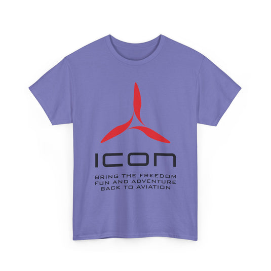 ICON Aircraft Defunct Aviation T-Shirt Fun Adventure Freedom Flying Pilot Tee