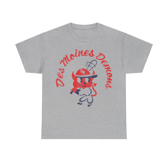 Des Moines Demons Nostalgic Retro Baseball Team T-shirt