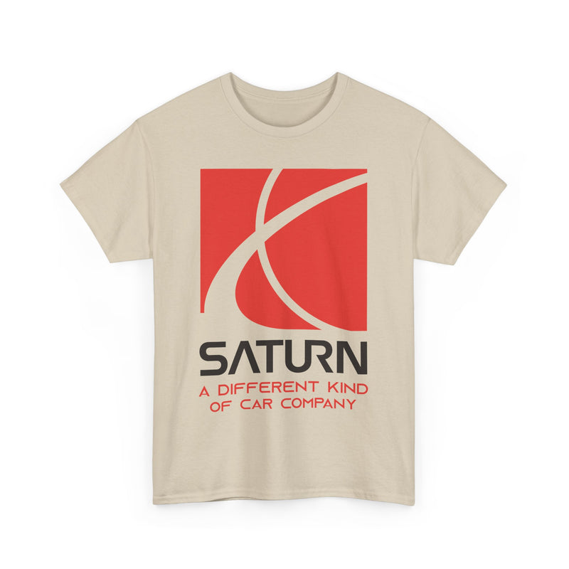 Load image into Gallery viewer, Saturn A Different Kind of Car Company Red S Logo T-shirt
